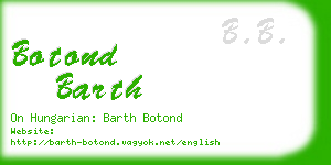 botond barth business card